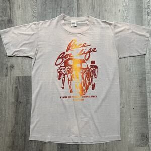 VTG Race For Life Ethiopia Africa 80s Sun Faded 5/10k 1985 Running T Shirt M